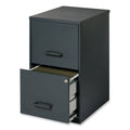 Two-Drawer Vertical File Cabinet, Graphite A8590