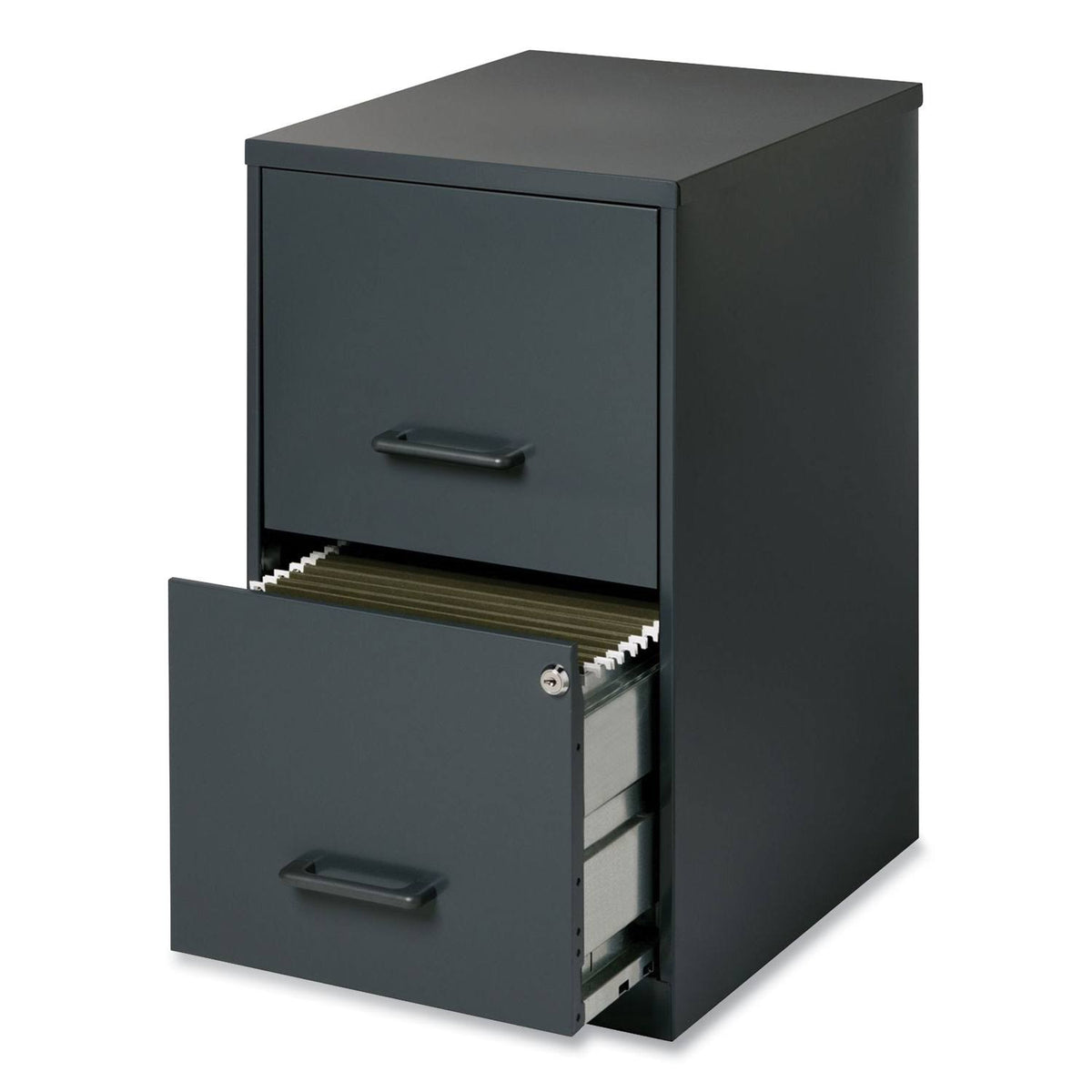 Two-Drawer Vertical File Cabinet, Graphite A8590