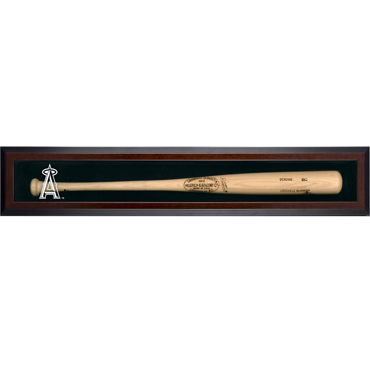 Brown Framed Single Bat Display Case F26725