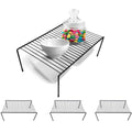 Black 2 Pack Metal Shelf Risers O38204