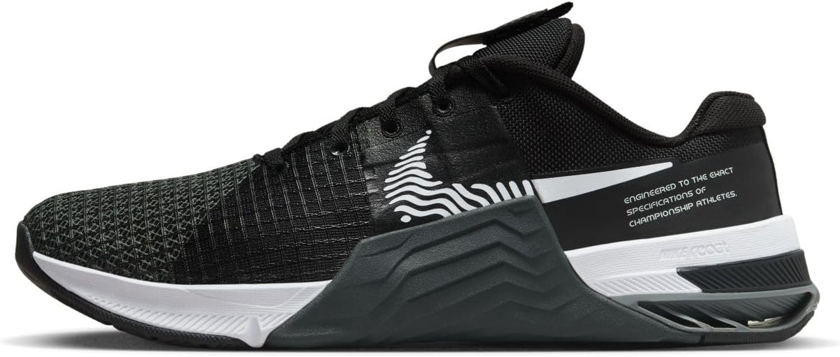 Black Dark Smoke Grey White Men Training Shoe V180