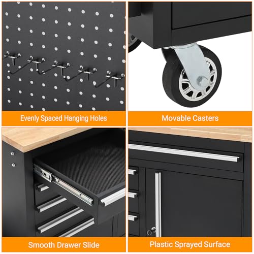 61inch Rolling Tool Chest with 10 Drawers T231