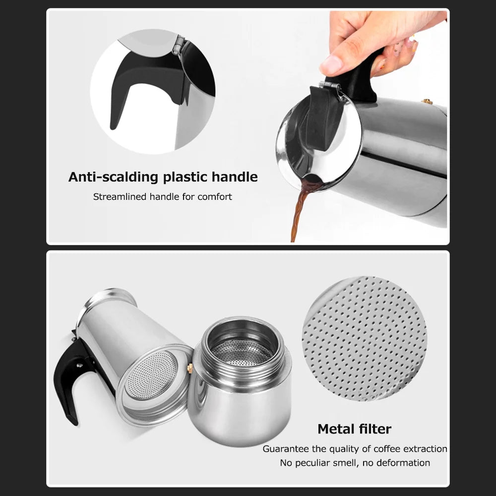 Stainless Steel Portable Electric Espresso Maker G603868