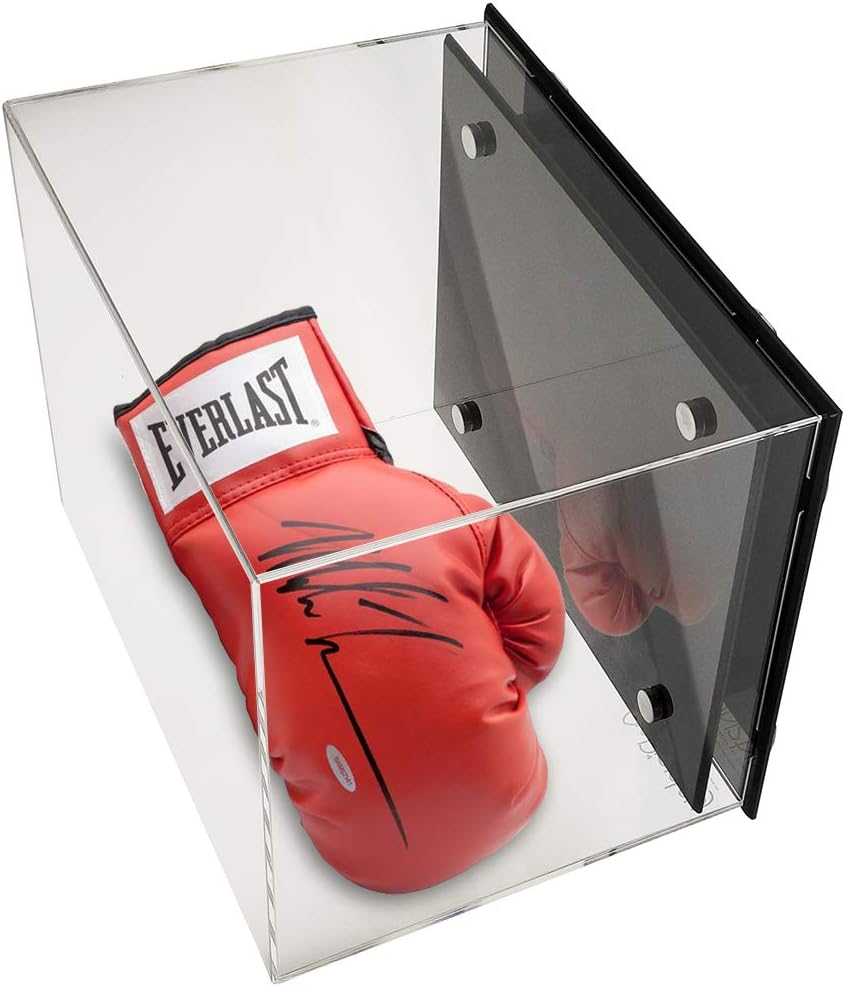 Black Base Boxing Glove Display Case Y623