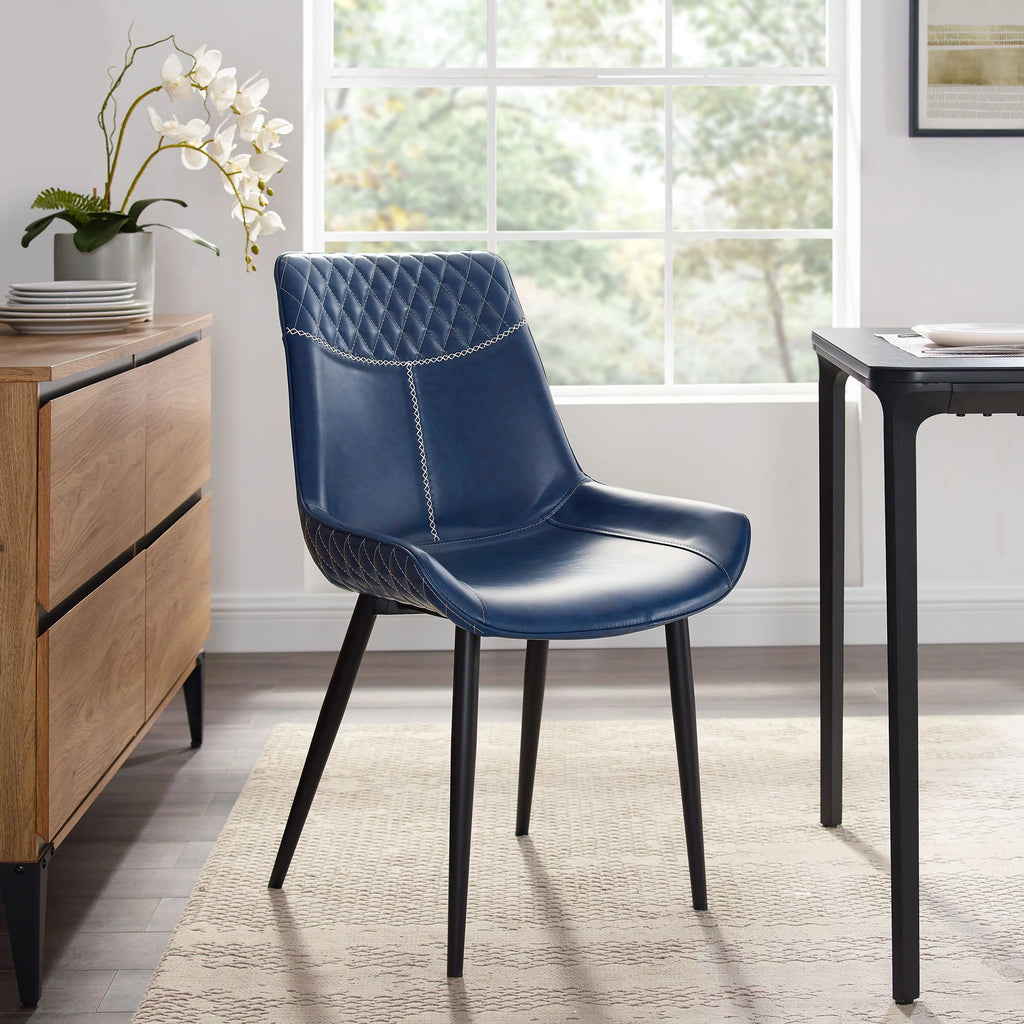 Blue Dining Chairs, Set of 2 O3543