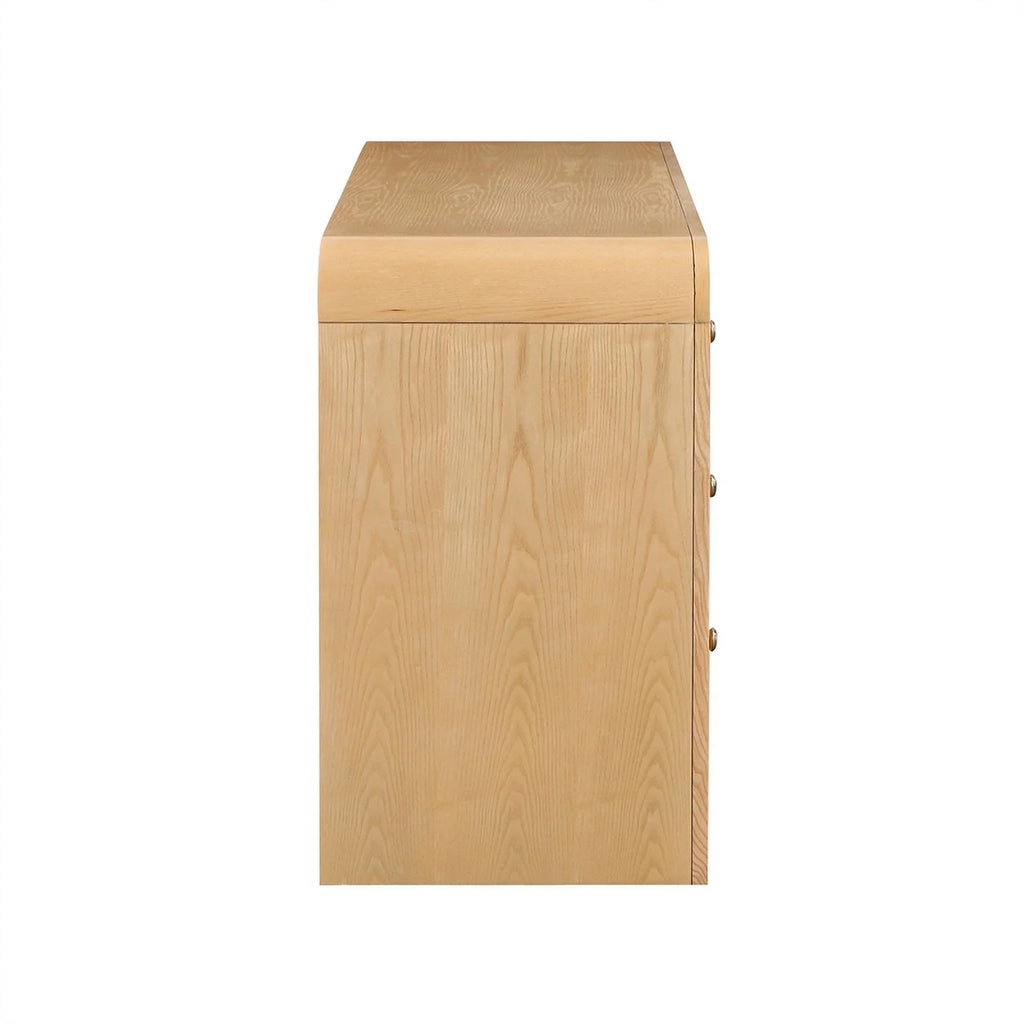 Brown 9-Drawer Rattan Wood Dresser C9249