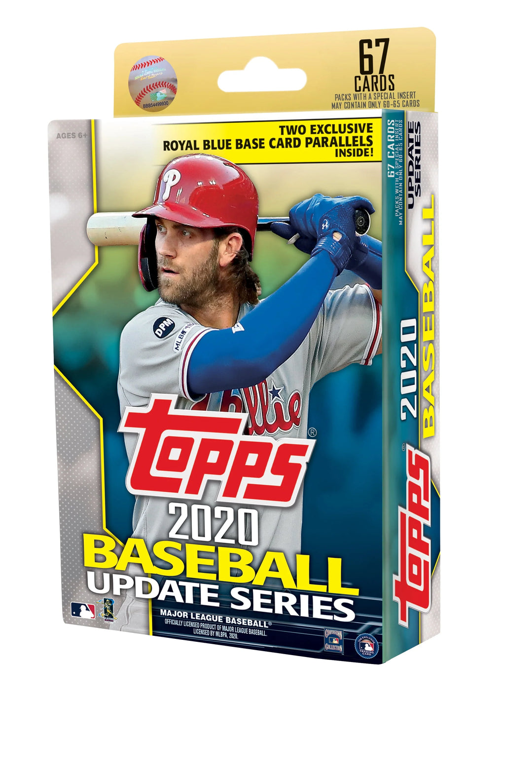 Topps Updates MLB Baseball Trading Cards Hanger Box 67 Cards K609389