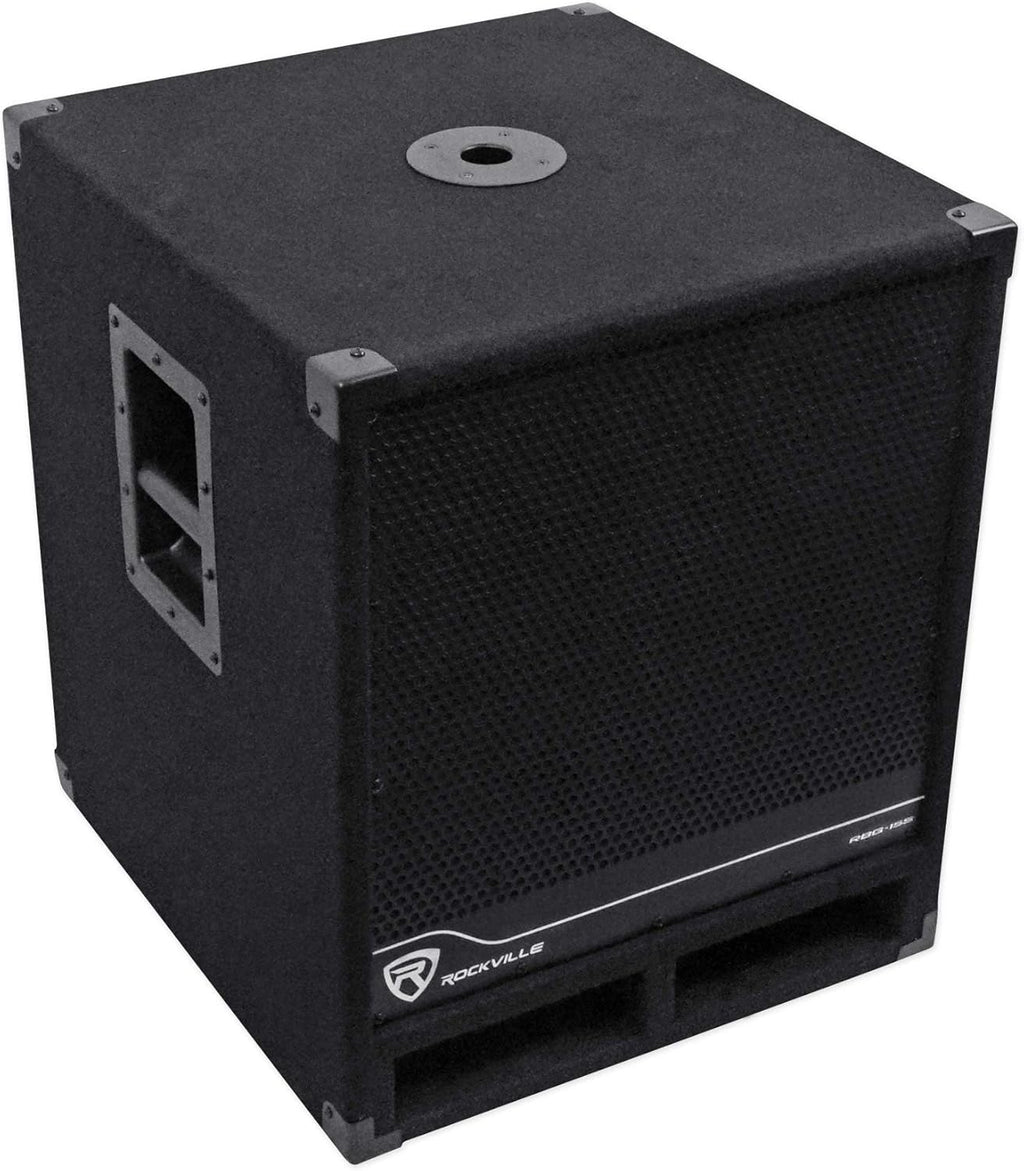 15" 1600w Active Powered PA Subwoofer with Steel Casters V331049