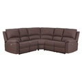 Brown Fabric Power Reclining Sectional X193167