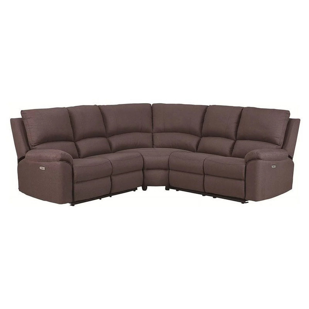 Brown Fabric Power Reclining Sectional X193167