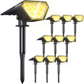 2-in-1 Solar Landscape Lights 12 LED IP67 Waterproof Warm White 4 Pack D18305
