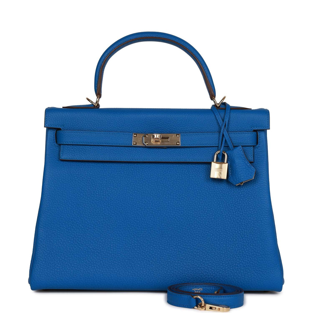 Bleu Royal Togo Leather Bag D233