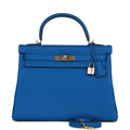 Bleu Royal Togo Leather Bag D233