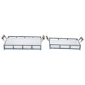Set of 2 Blue Metal Farmhouse Tray T862