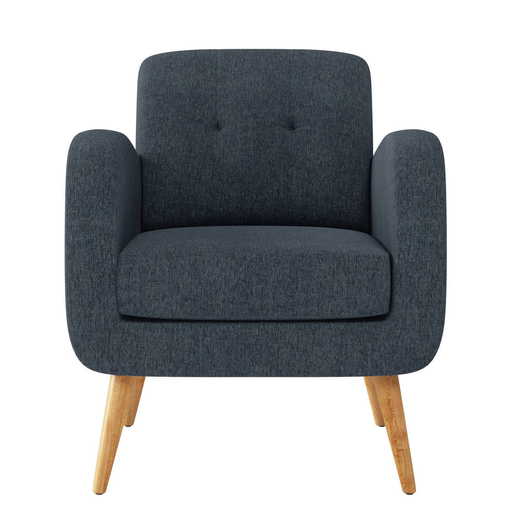 Chenille Blue Armchair E75429