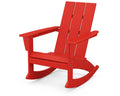 Sunset Red Adirondack Rocking Chair P87923