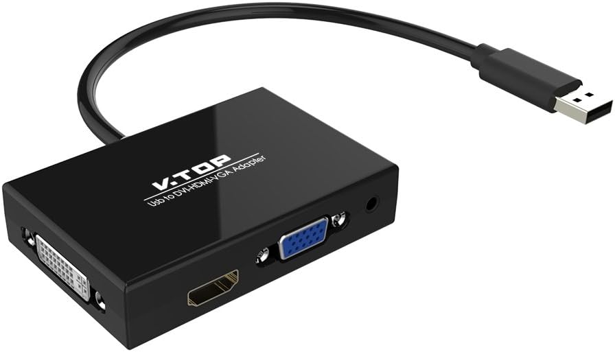 USB 3.0 to HDMI-DVI-VGA Video Graphics Card Adapter S755