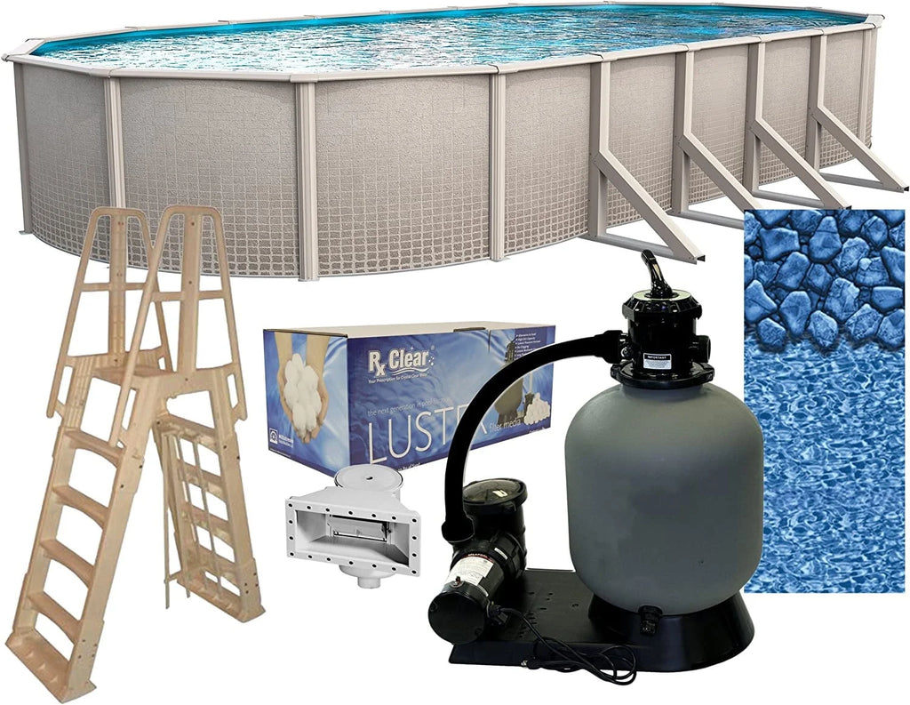 15' x 30' Oval 48 Wall Above-Ground Swimming Pools S595342