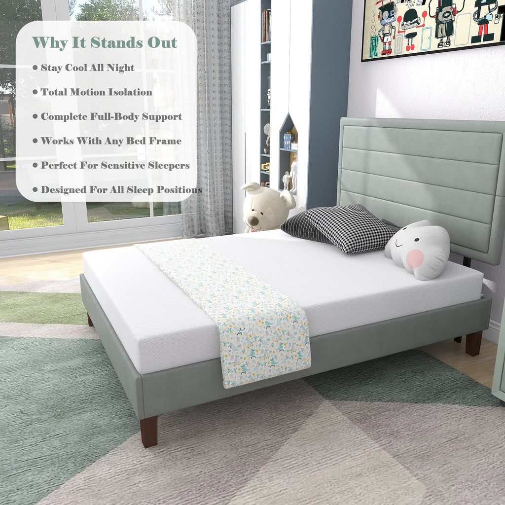8 inch Full Size Medium Firm Memory Foam Mattress T17825