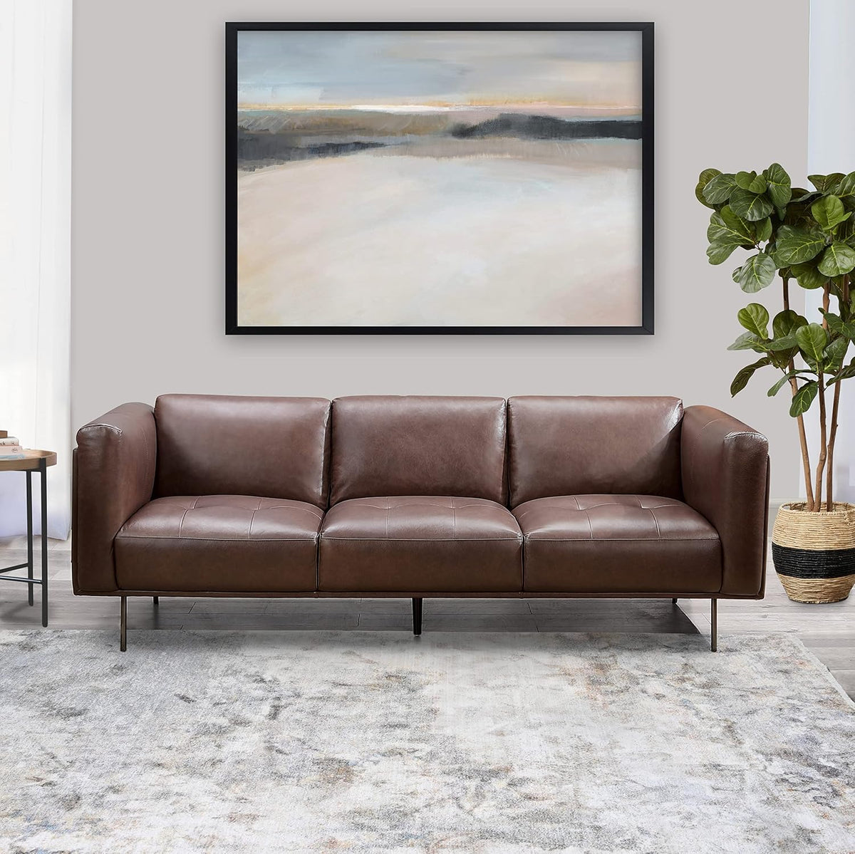 Brown Leather Sofa Z52964
