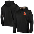 Men's Black Camo Pullover Hoodie S492