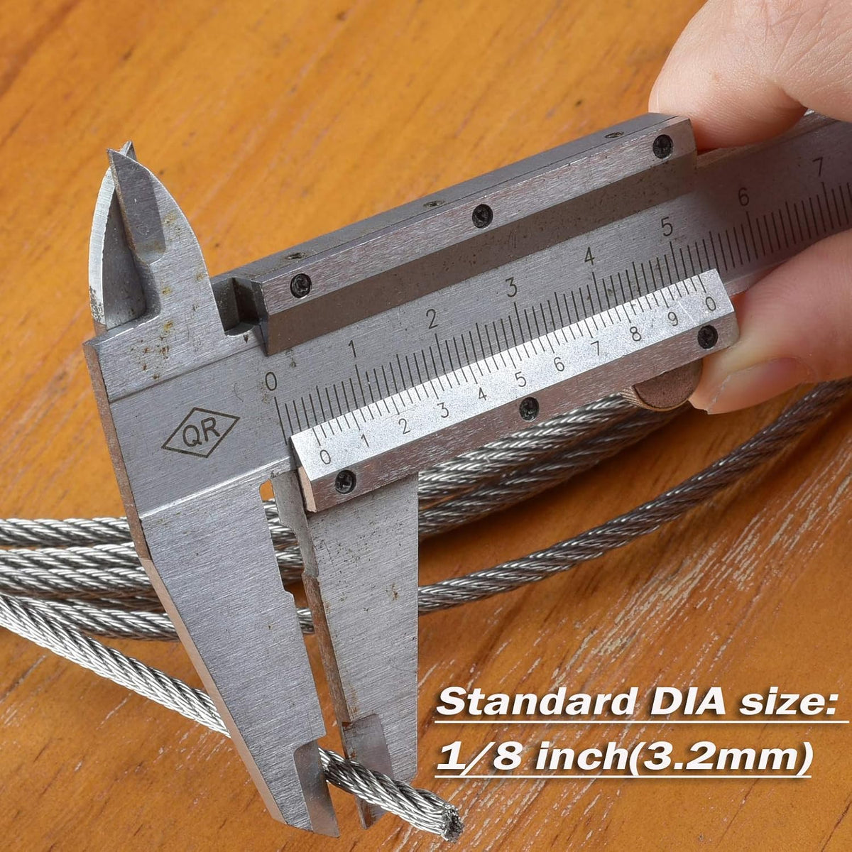 1/8 inch T316 Stainless Steel Wire Rope for Cable Railing, Marine Grade, 500FT, Pack of 2 M3044
