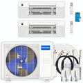 36,000 BTU 2 Zone Ceiling Cassette Ductless Air Conditioner and Heat Pump M579