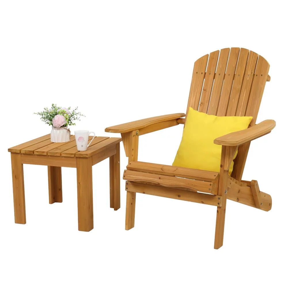 Folding Wooden Adirondack Chair W763527
