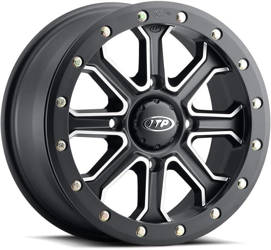 9 Items: 14 Wheels Black +40mm 30 Tires 4x156 Bolt Pattern 12mmx1.5 Lug Kit X408504