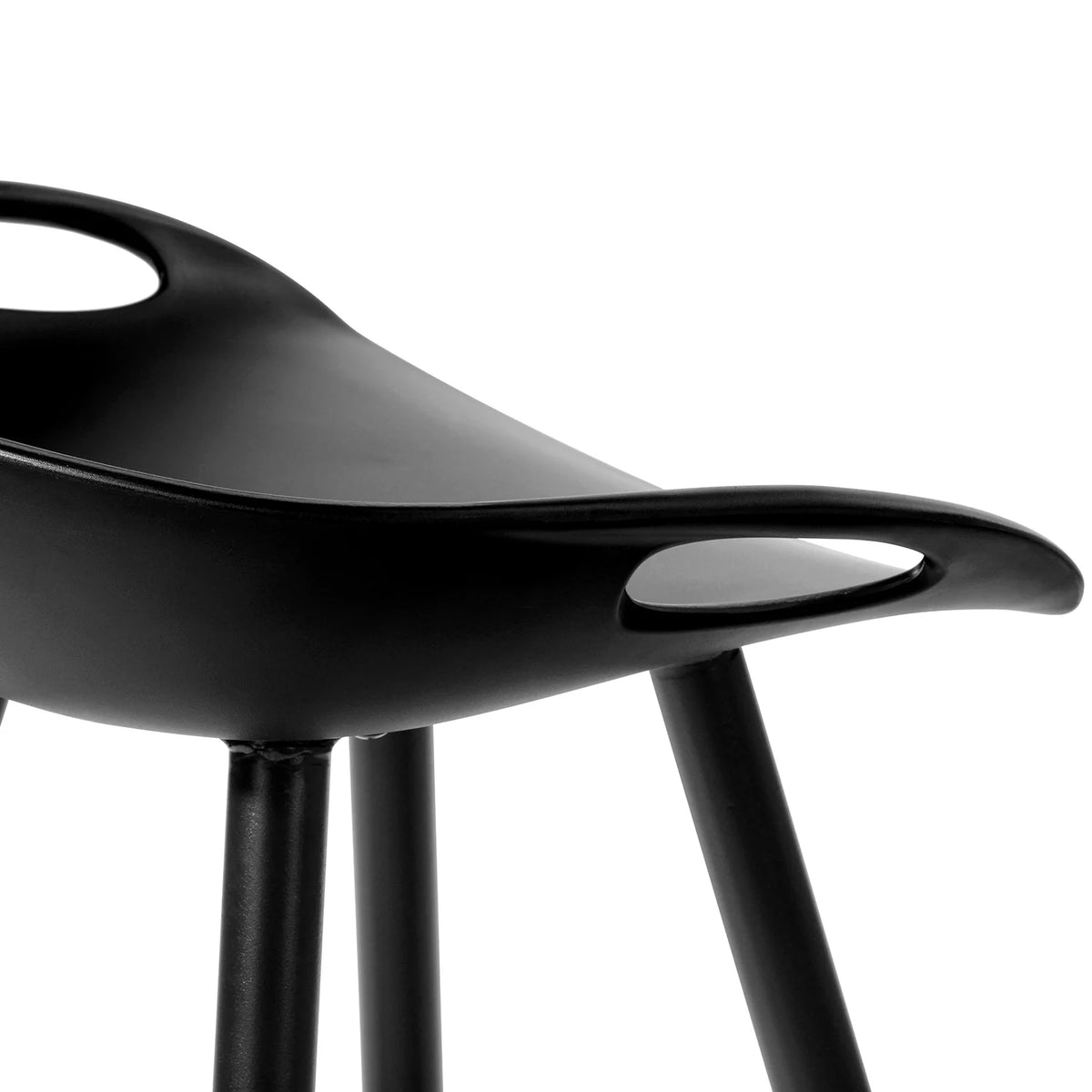 24" Counter Stools Set of 2 Black Q33816