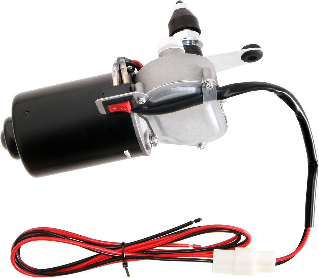 12V Universal Electric Windshield Wiper Motor Kit with 15.7" Blade Pack of 2 H25972