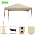 Khaki 10' x 10' Instant Canopy Tent with Carrying Bag M60946