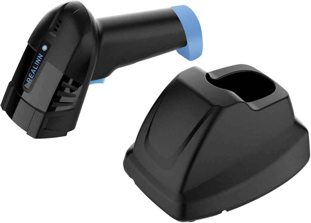 Cordless Barcode Scanner 2D QR Code Bar Code Reader with USB Cradle Pack of 2 K5042