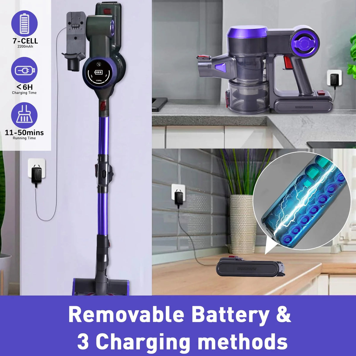Cordless Stick Vacuum 25Kpa 280W M9247