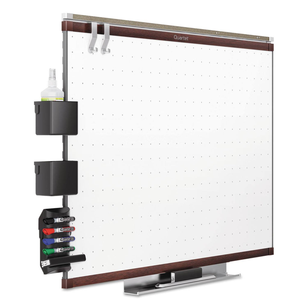 Whiteboard - wall mountable - 48 in x 35.98 in - white - mahogany frame T911482