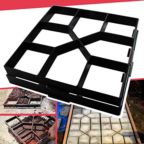 15.7"x15.7"x1.57" Reusable Concrete Path Maker Molds E556