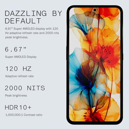 8+256GB Unlocked Smartphone with 50 MP Rear Camera, 6.67" Super AMOLED Display - Light Green R51946