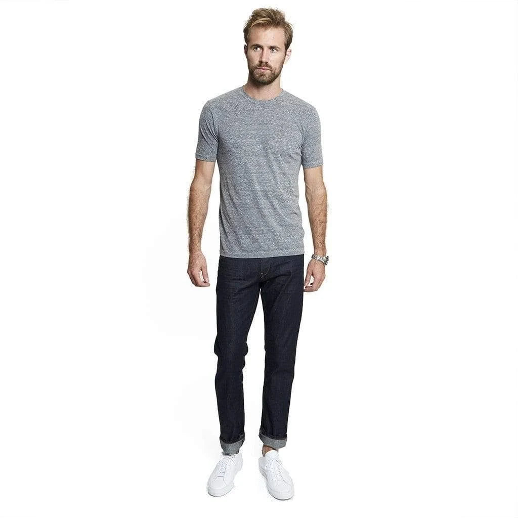 Black XXL Triblend Crew E59528