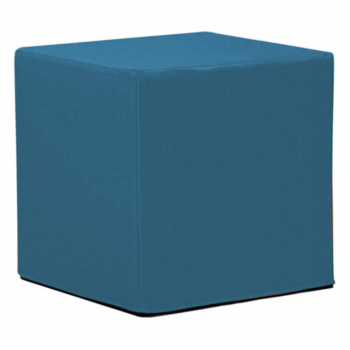 Turquoise No Tip Block Ottoman L525499