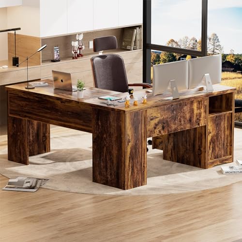 Black L Shaped Desk with Lift Top and Drawer Y27058