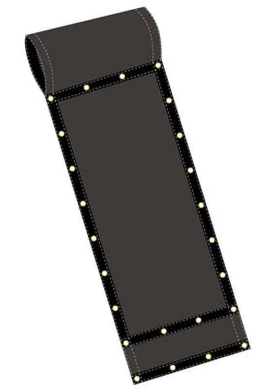 Black Asphalt Vinyl Dump Truck Tarp with Double Pocket & Grommets N4482