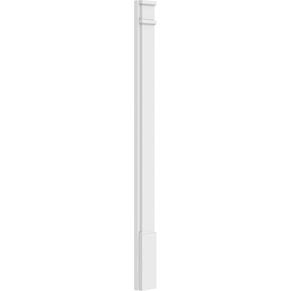 Smooth PVC Pilaster with Decorative Capital & Base (Pair) T265