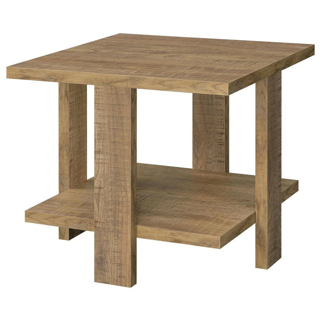 24 Inch Side End Table with Lower Shelf L204