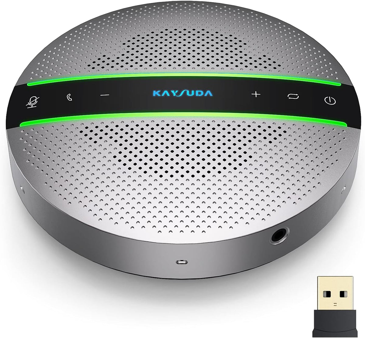 Bluetooth Speakerphone with 6 Microphones, 18H Call Time, Bluetooth 5.0 V466