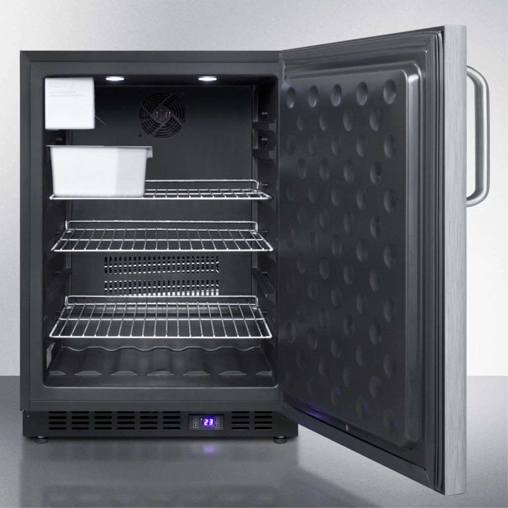 24-Inch 4.72 Cu. Ft. Compact Freezer with Ice Maker U74010
