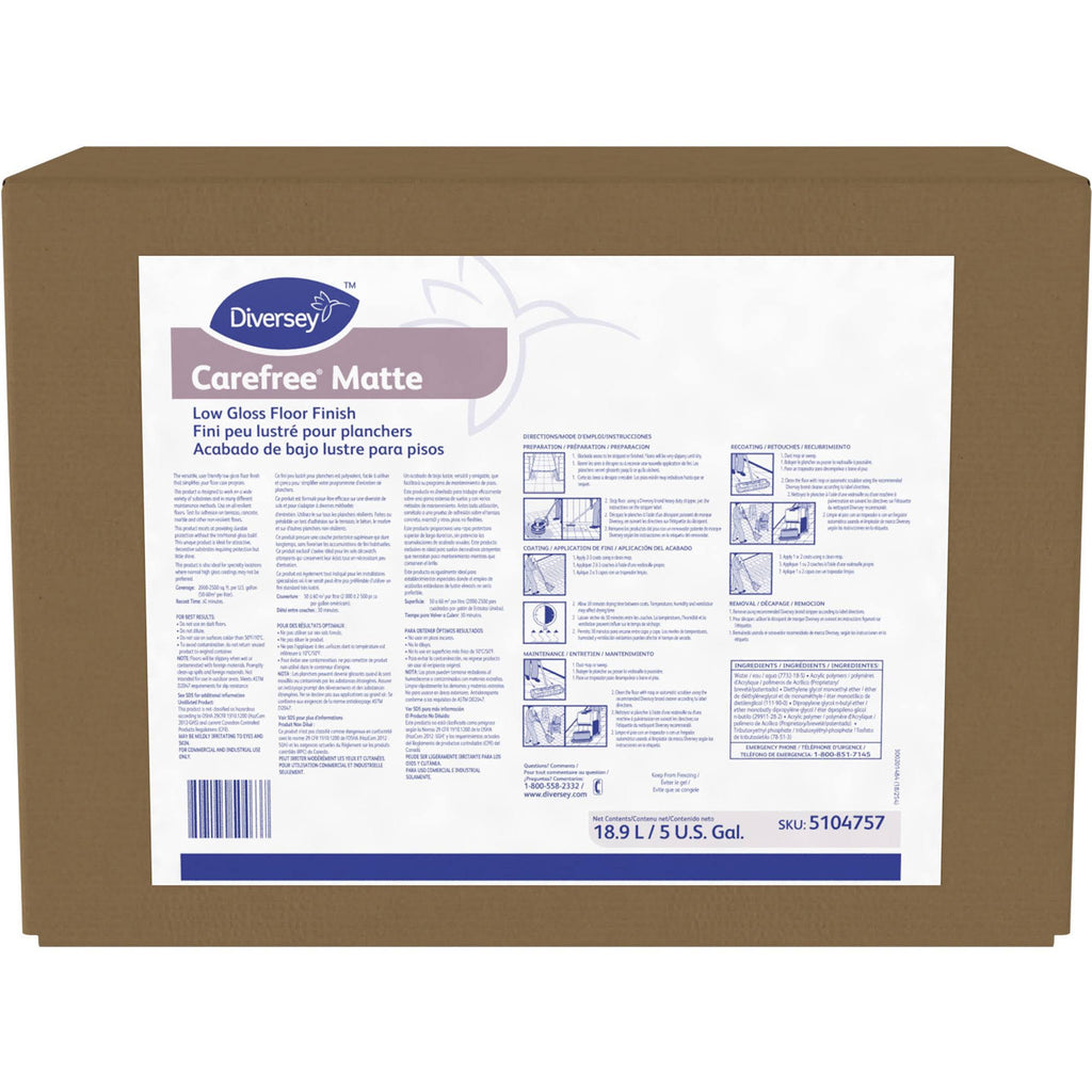 Matte Floor Finish, 5 Gallon Q89415