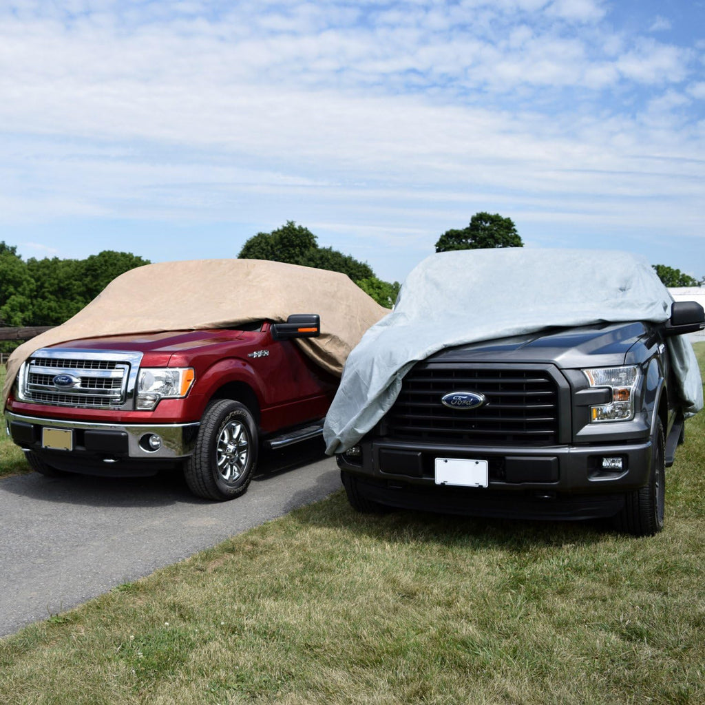 Tan Waterproof Truck Cover, Size 3: Standard Cab Max Bed Length 7' 6 W559