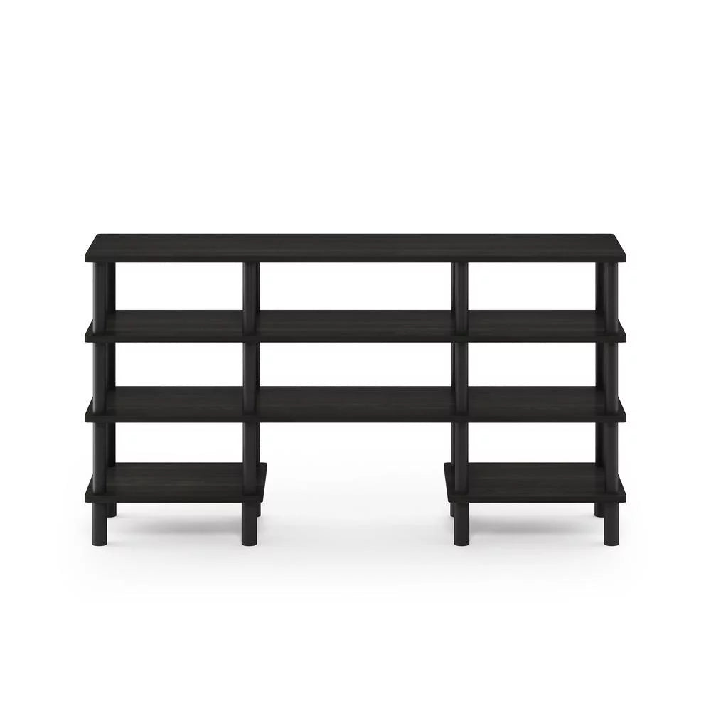 4-Tier Espresso Black TV Stand P41325