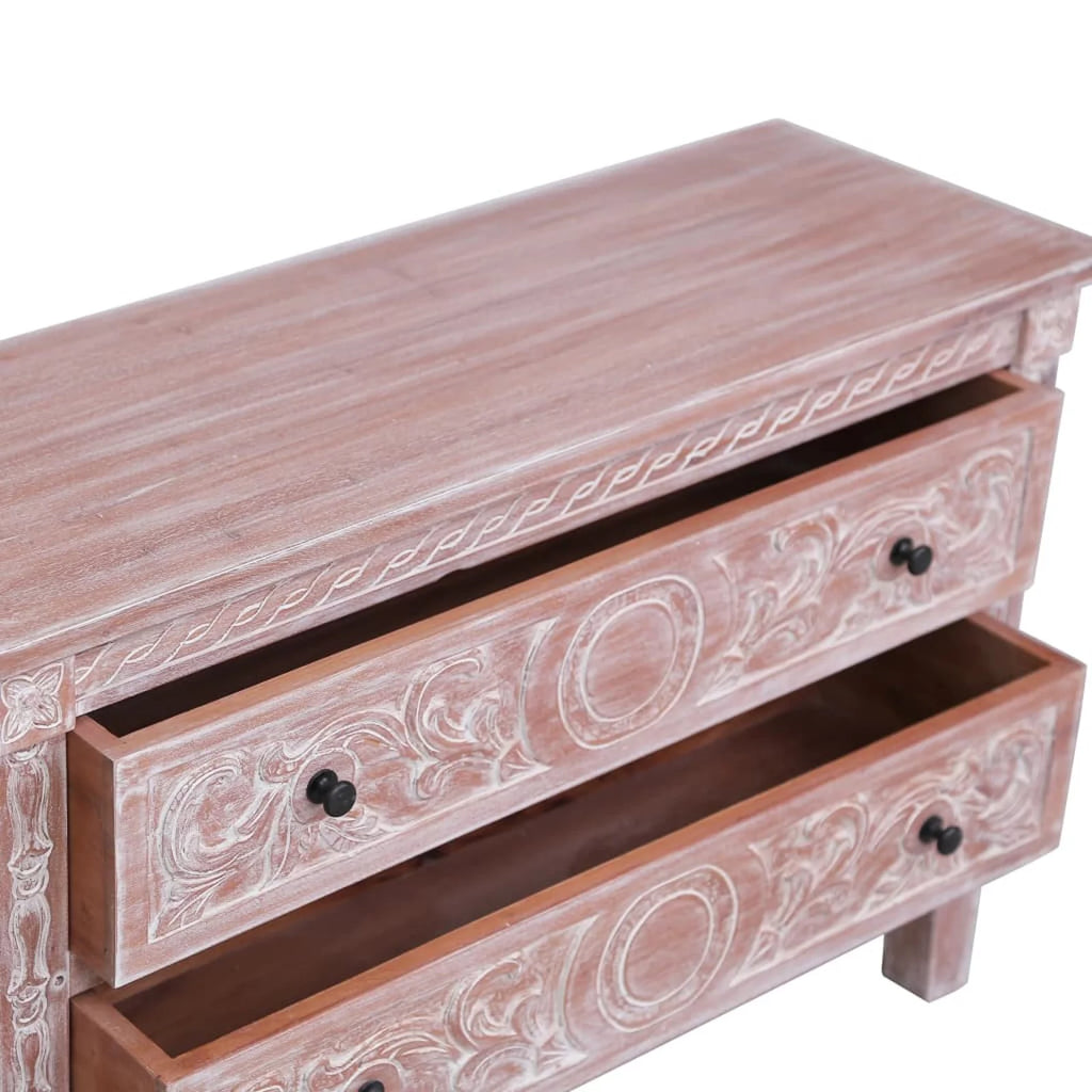 Solid Mahogany Wood Sideboard with 2 Drawers X888466