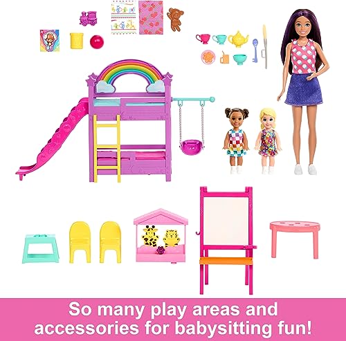 3 Dolls Playset with Furniture & 15+ Accessories W977